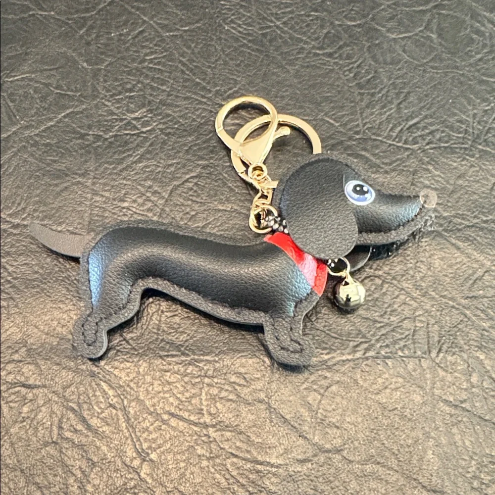 Dachshund Dog Keychain Bag Charm, NEW